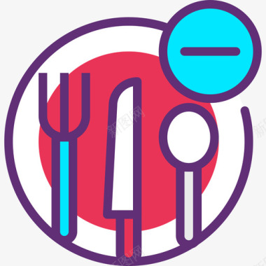 餐具食物餐具魔法图标图标