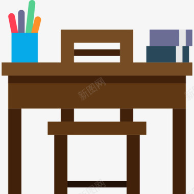 办公桌教育110平图标图标