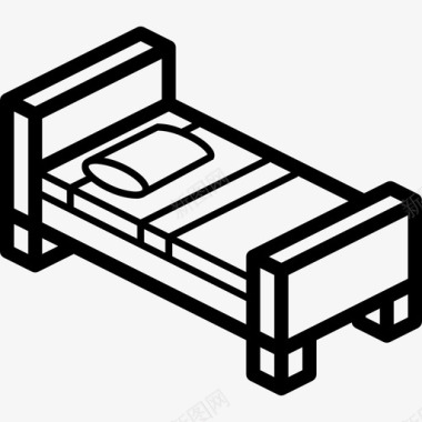 床照床家具40直线型图标图标