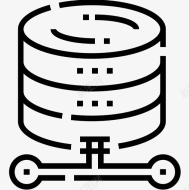 5g技术数据库互联网技术5线性图标图标