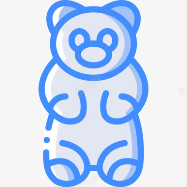 甜心熊甜品店2蓝色图标图标