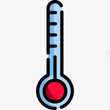 水温温度计温度计秋季20线性颜色图标图标