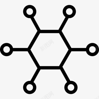 神经元细胞细胞科学32线性图标图标