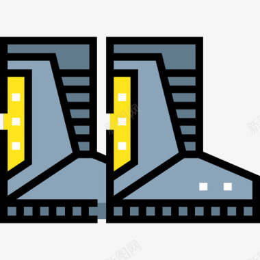 腾讯标志靴子冬装2线性颜色图标图标