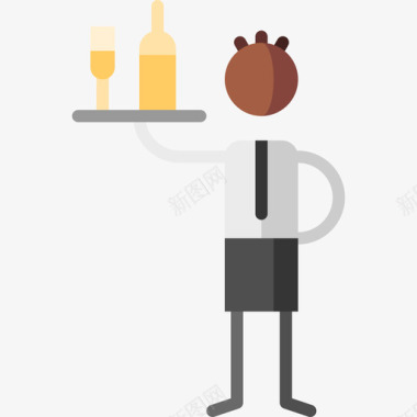 酒店微笑服务员服务员酒店服务34公寓图标图标