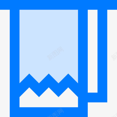 毛巾清新毛巾浴室15蓝色图标图标
