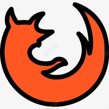 九阳品牌Firefox徽标和品牌2线性颜色图标图标