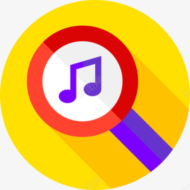 应用程序商店的标志搜索音乐商店16平面图标图标