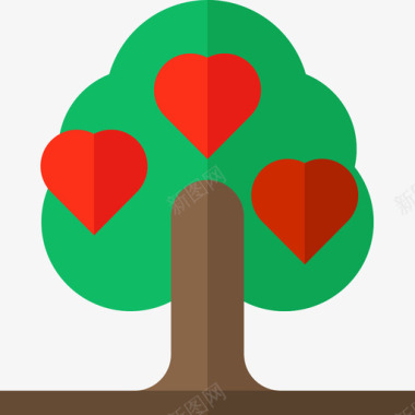 祈福树树慈善36平坦图标图标
