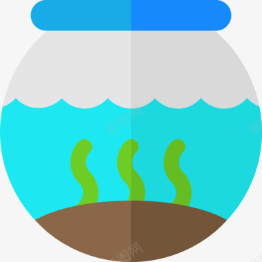 Fishbowl宠物店18公寓图标图标