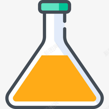 发型设计标志化学药物14双色图标图标