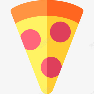 深绿色背景图片披萨片水上乐园扁平图标图标