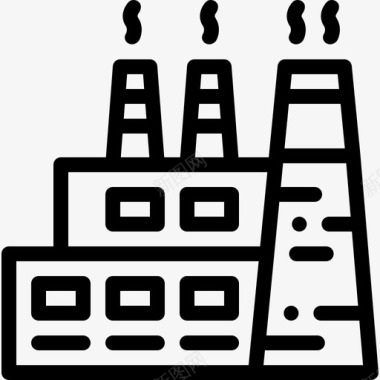 工业流程工厂工业流程15线性图标图标