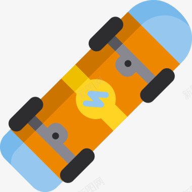 夏季新品滑板夏季12平坦图标图标