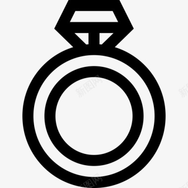 戒指首饰12直线型图标图标