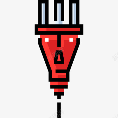 工业封面插头工业32线颜色图标图标