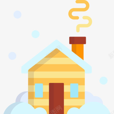 小屋冬季24平房图标图标