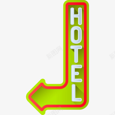 酒店标志旅行143彩色图标图标