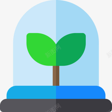 植物植物温室公寓图标图标