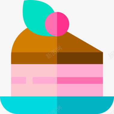 面包蛋糕面包房32扁平图标图标
