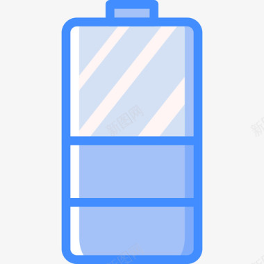 半电池必需品14蓝色图标图标