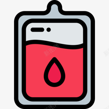 血液紧急情况血色图标图标