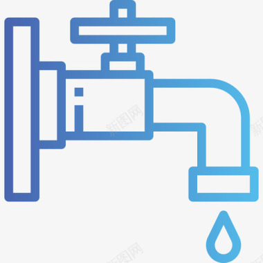 清洁肌肤坡度清洁水龙头25图标图标