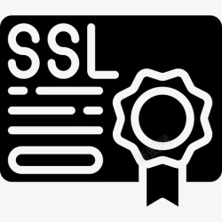 SSL证书Ssl证书web托管18填充图标高清图片