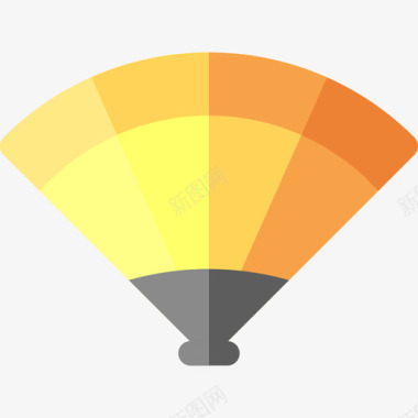 矢量风扇风扇夏季14扁平图标图标
