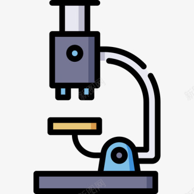 矢量药剂显微镜药剂学10线性颜色图标图标