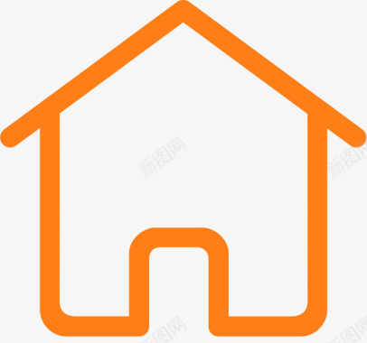 金黄色首页icon_home_click图标