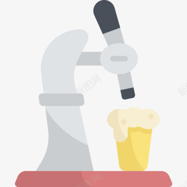 啤酒节啤酒龙头啤酒节25号平的图标图标