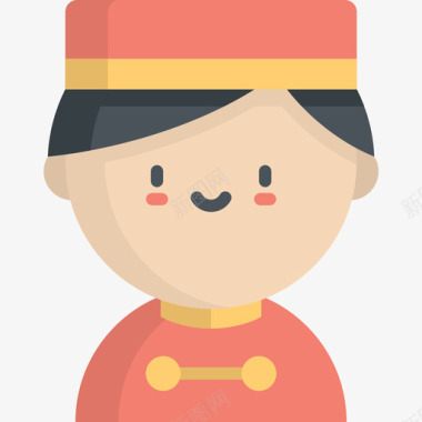 酒店微笑服务员服务员121号酒店公寓图标图标