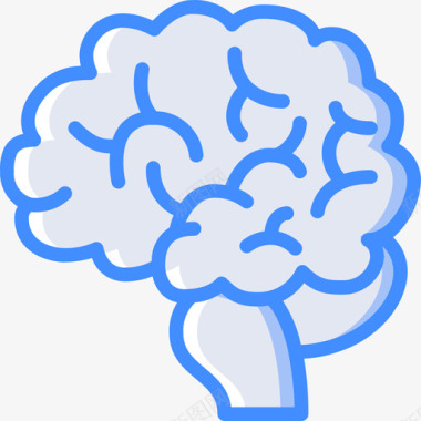 大脑医用105蓝色图标图标