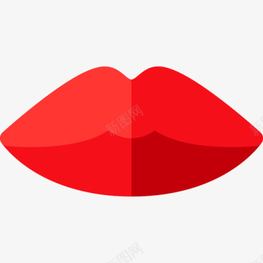 嘴唇情人节33扁平图标图标