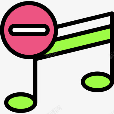 音乐音乐科技12线性颜色图标图标