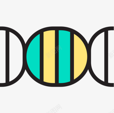 保健足疗Dna医疗保健9线性颜色图标图标