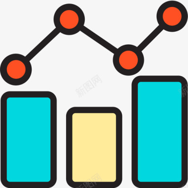 解数据分析数据分析6线性颜色图标图标