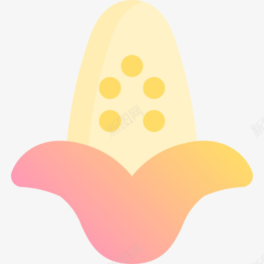 玉米烧烤13黄色图标图标