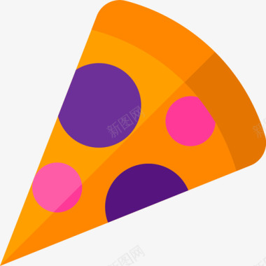 蓝莓披萨免抠素材披萨45号派对平铺图标图标