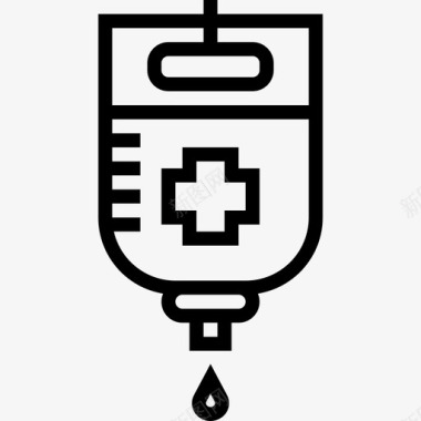 医用药箱生理盐水医用101线性图标图标