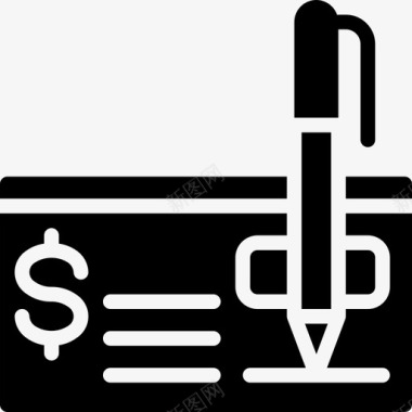 会计税务支票会计2填充图标图标