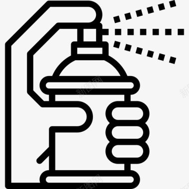 除虫喷雾喷雾生态105线性图标图标