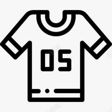 足球运动衫巴西嘉年华7直线型图标图标