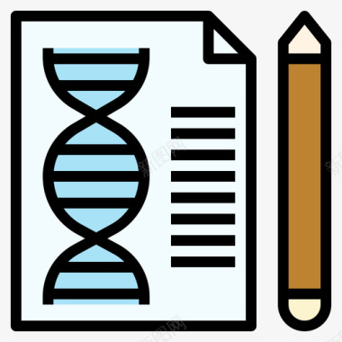 遗传调控遗传学遗传学2线性颜色图标图标