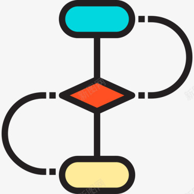 步骤流程图流程图分析6线性颜色图标图标