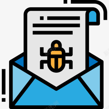 垃圾邮件垃圾邮件安全62线性颜色图标图标