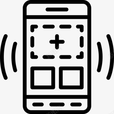 mobile智能手机用户界面mobile3线性图标图标