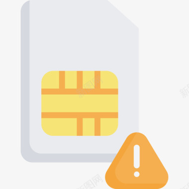 Sim卡通知4扁平图标图标