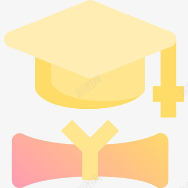 毕业42学校黄色图标图标